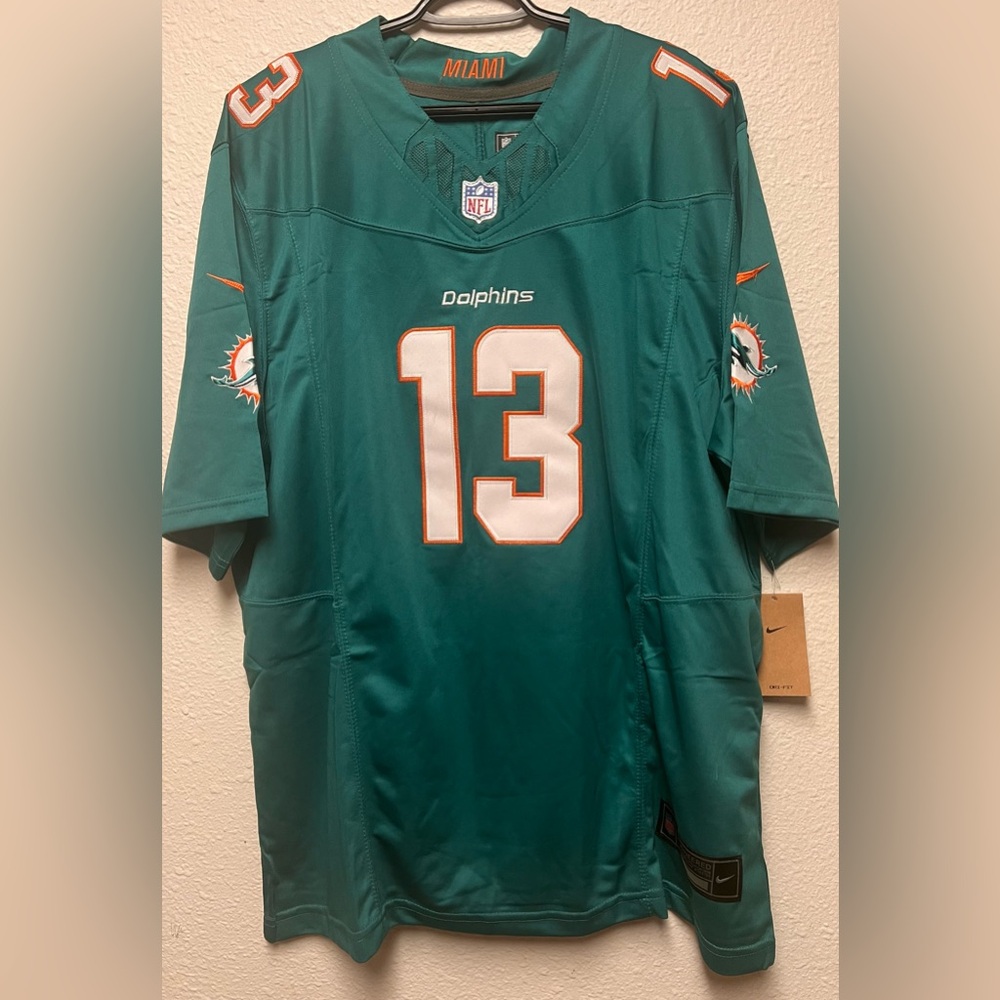 Dan Marino #13 Nike Miami Dolphins Football Jersey Embroidered Men Size XXL